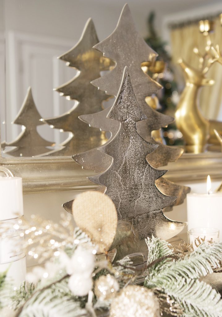 Silver Ornamental Christmas Tree, Meadows & Byrne, €59.95
