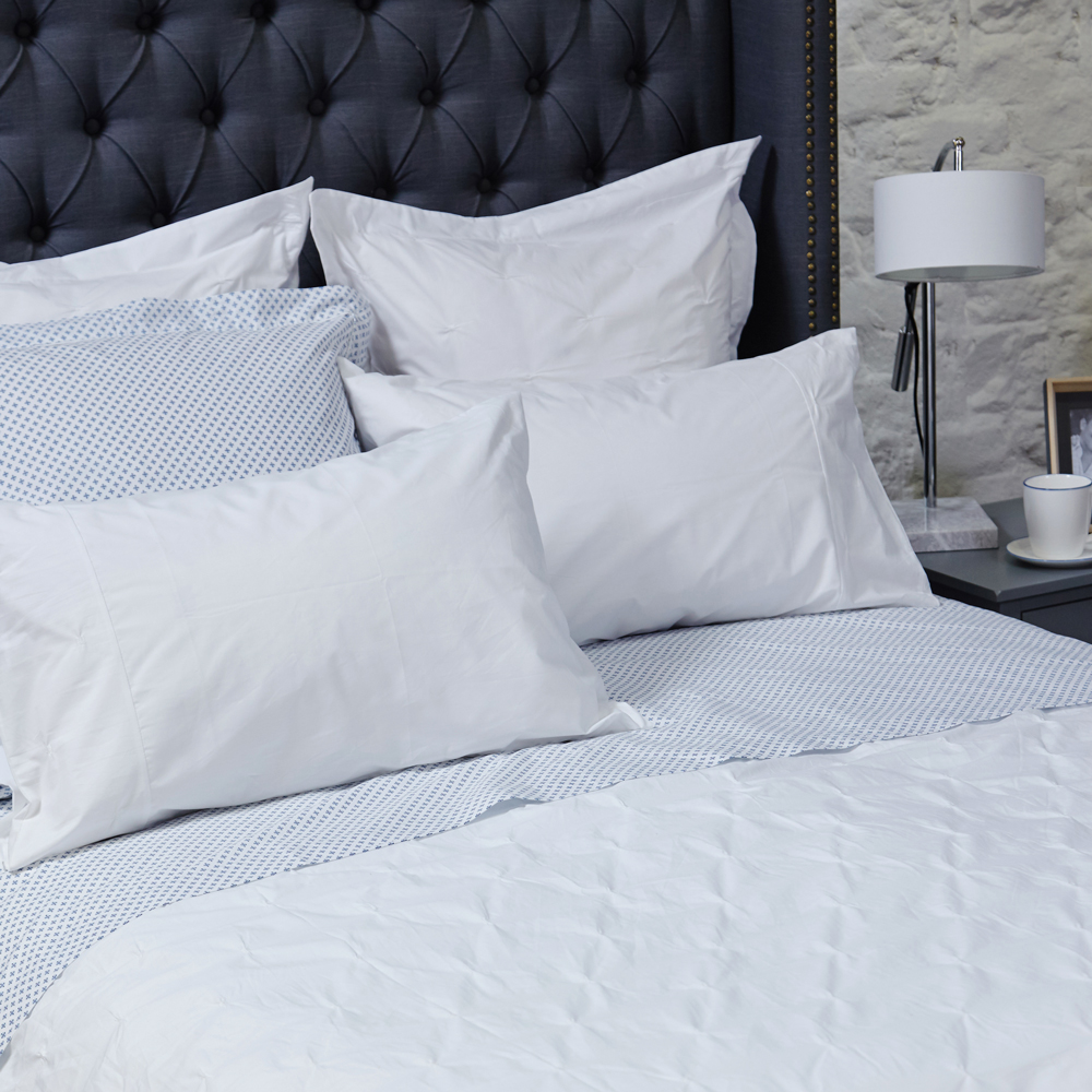 Pintuck White Duvet Set