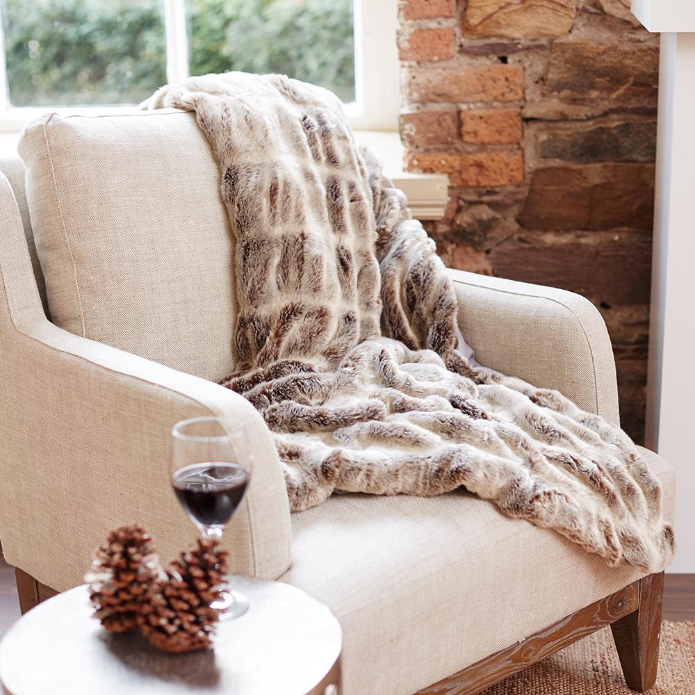 Faux Fur Throw