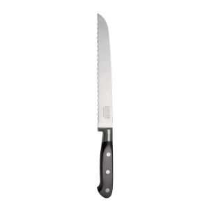 The Serrated Knife also called the Bread Knife. This is ideal for cutting through food that has a harder exterior and a soft interior.