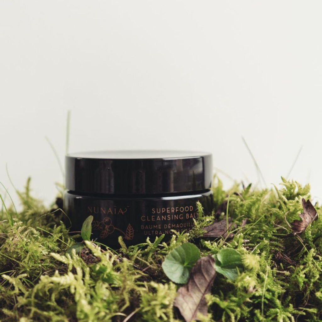 cleansing balm made from rainforest actives sacha inchi and maracuja, which contain vitamin A, C, E, antioxidants and essential fatty acids