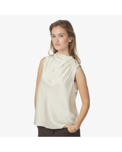 Isola Draped Satin Top