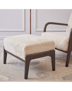 Cabin Sheepskin Ottoman