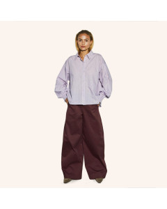 Annika Cuffed Pinstripe Shirt
