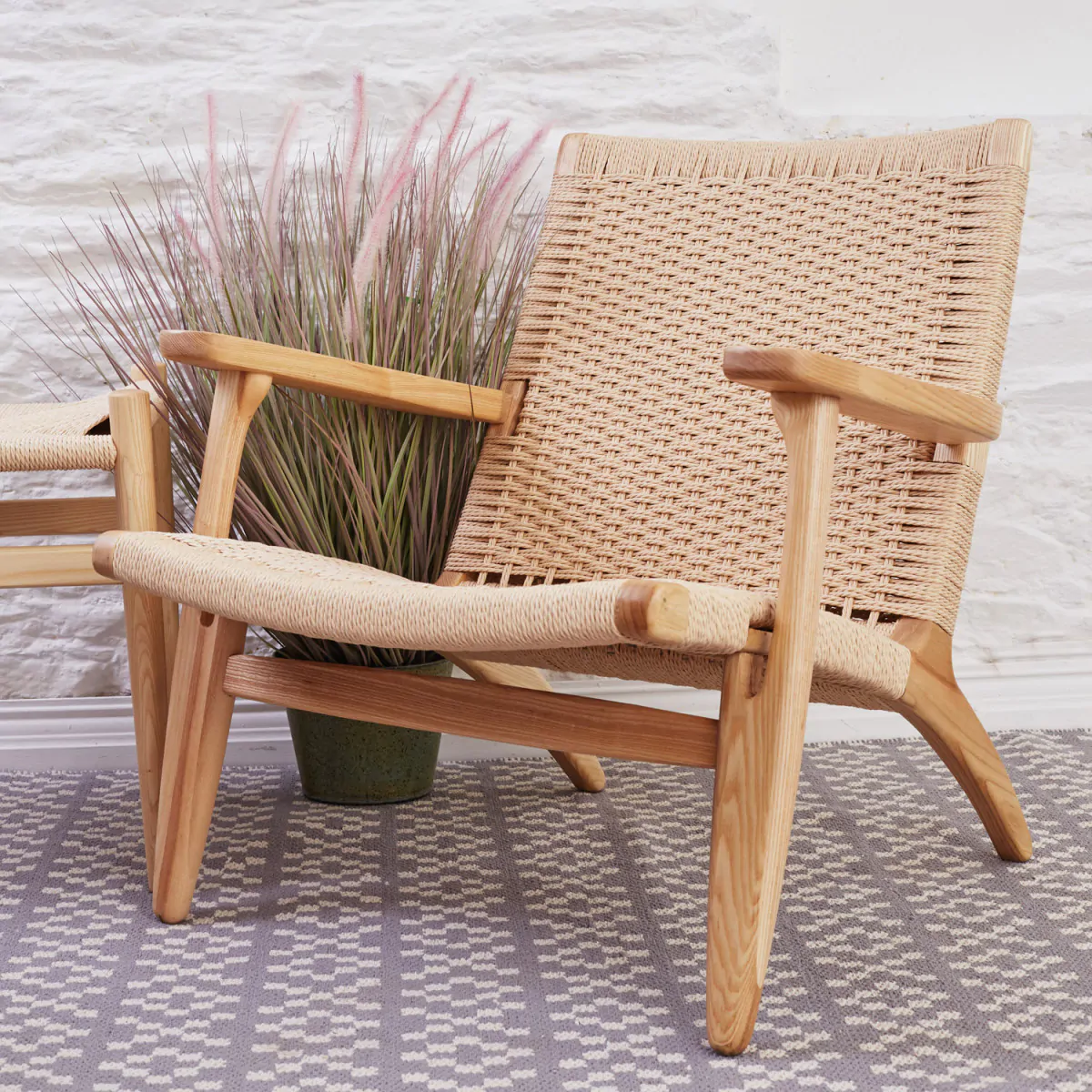 Sadie Ash Rattan Lounge Chair Meadows Byrne