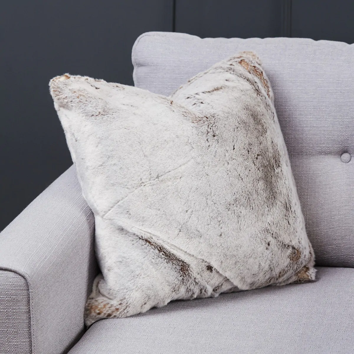 Mink Faux Fur Cushion Meadows Byrne