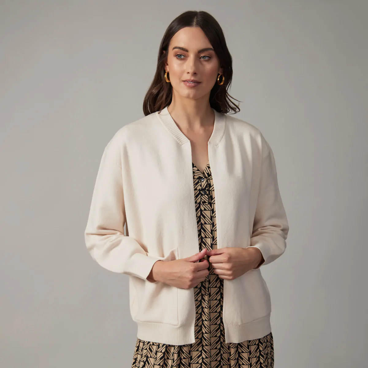 トップス PERVERZE Double Sheer Cardigan / Cream Double Sheer