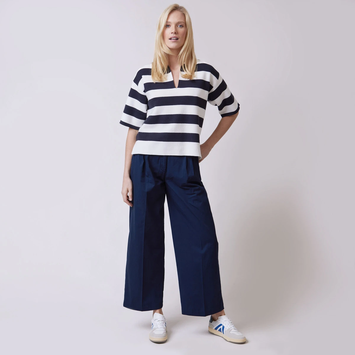 MYLAN Wool Cashmere Sailor CollarKnit MYLAN ニット Cashmere A-Line