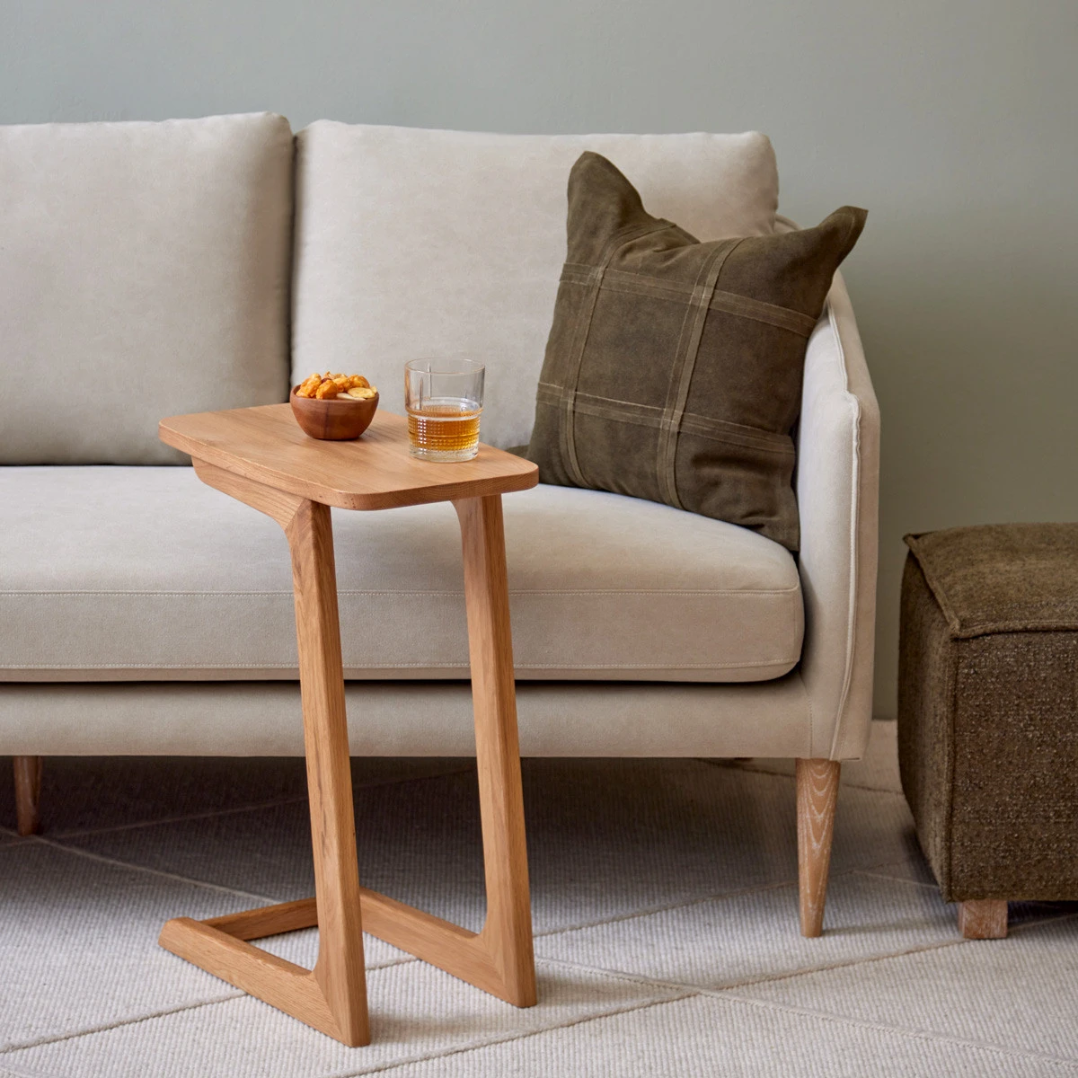 Scott Oak Sofa Side Table Meadows Byrne
