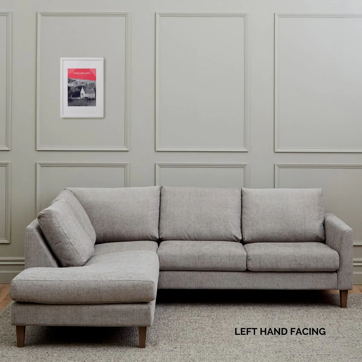 Norah Grey Apartment Corner Sofa Collection | Meadows & Byrne