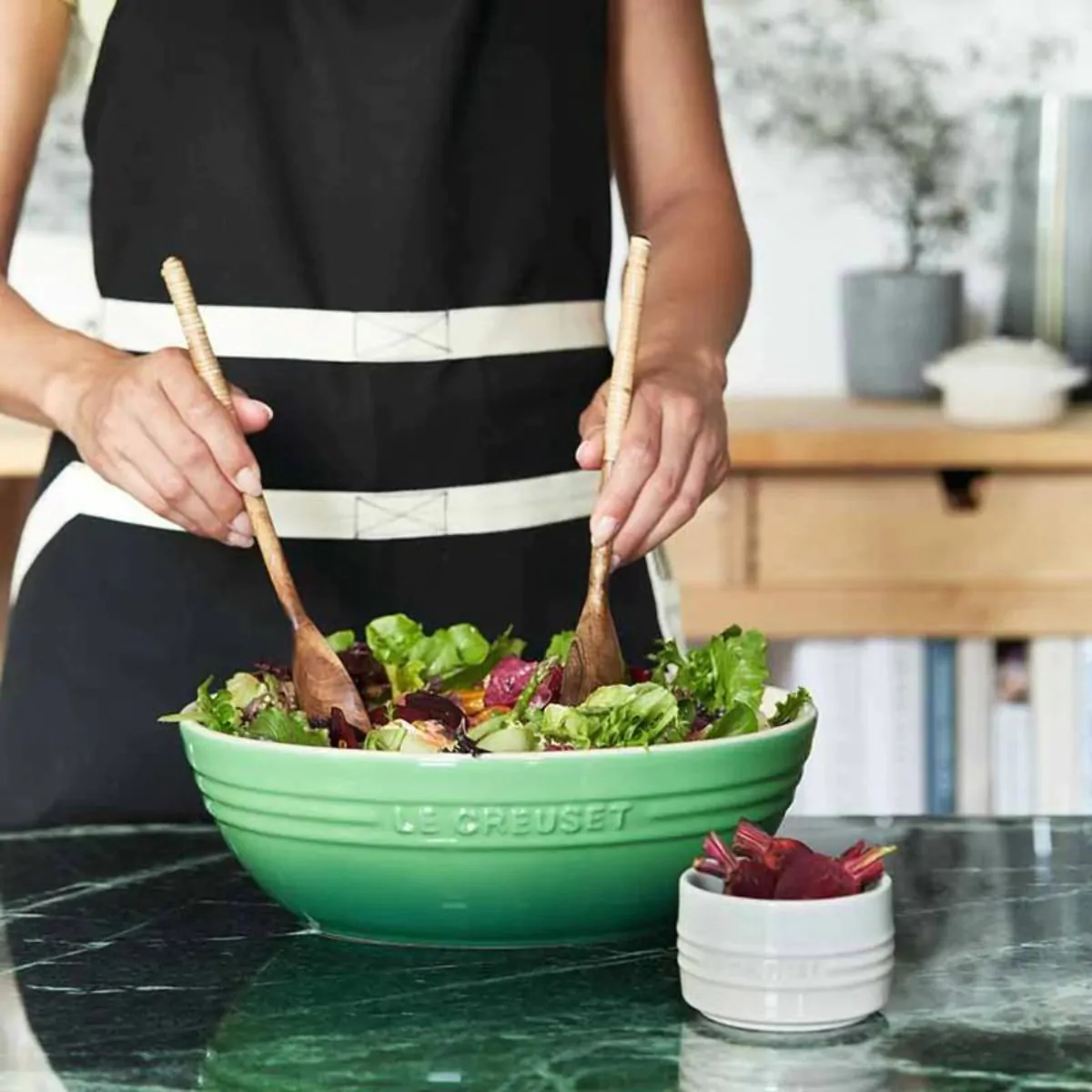 Le Creuset Oval Serve Bowl Bamboo Meadows Byrne