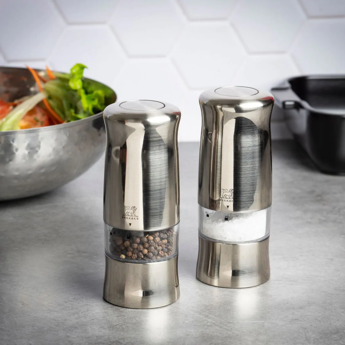 Peugeot Zeli Duo Electric Salt & Pepper Mills | Meadows & Byrne