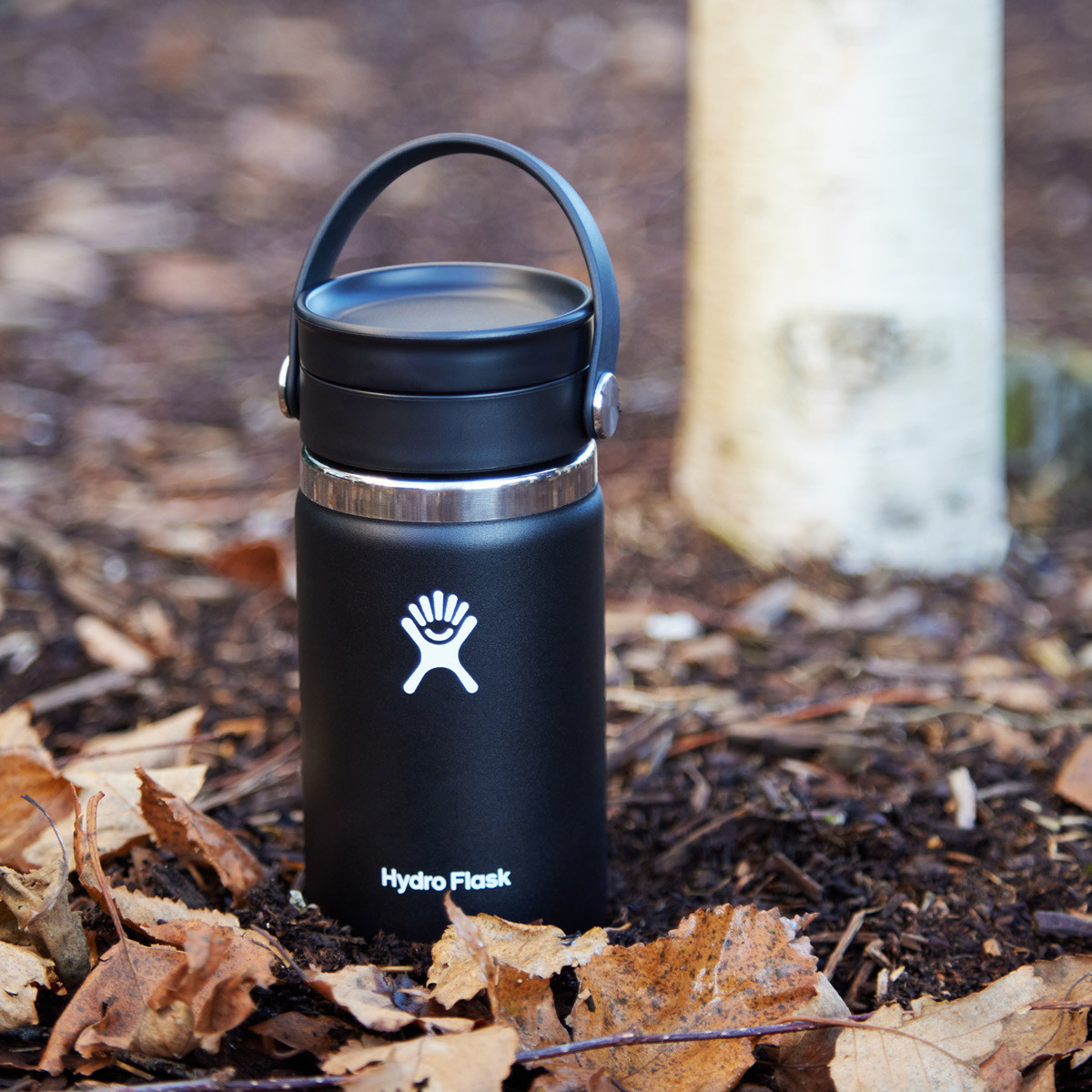 Hydro Flask 12 Oz Coffee Cup with Flex Sip Lid Black Meadows