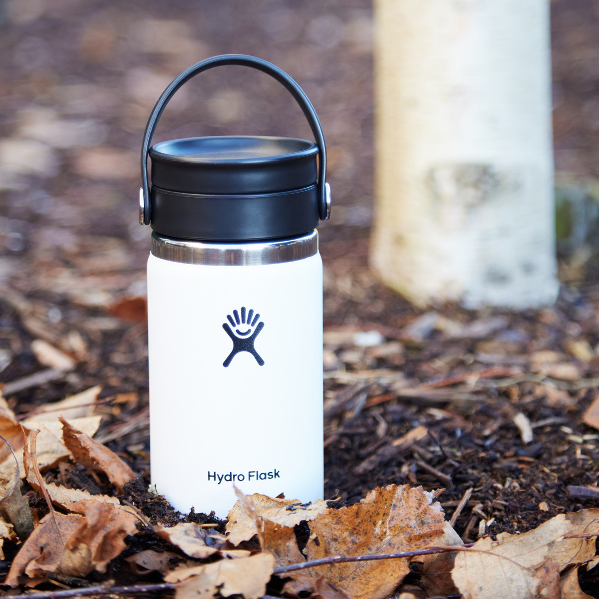 Hydro Flask 12 Oz Coffee Cup with Flex Sip Lid White Meadows