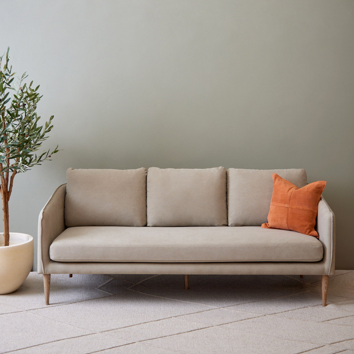 Matteo Taupe Seater Sofa Meadows Byrne