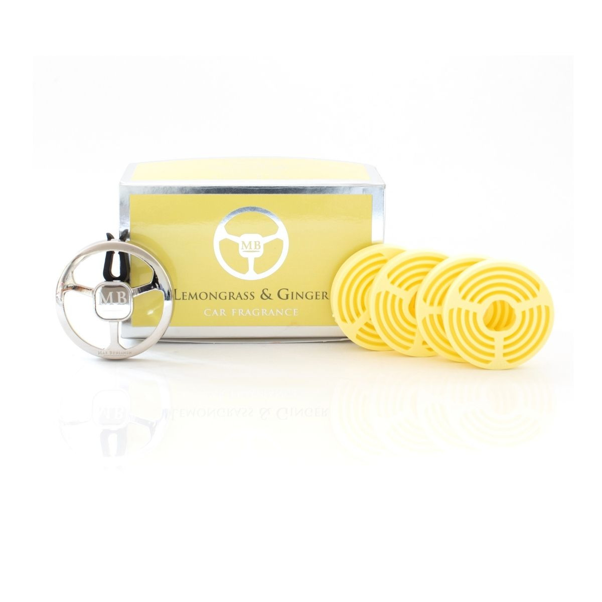 Max Benjamin Lemongrass Ginger Car Gift Set Dispenser