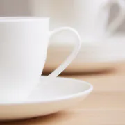Lumina Fine Bone China Cup And Saucer - Set of 6 | Meadows & Byrne