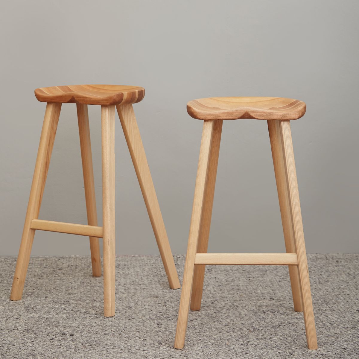 Isla Ash Counter Stools Set of 2 Meadows and Byrne
