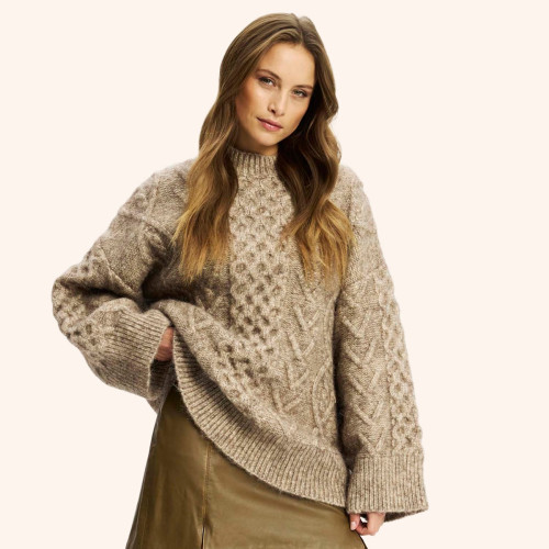 Naoise Cable Knit Pullover
