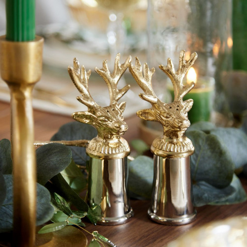 Mr & Mrs Stag - Salt & Pepper Shaker Set