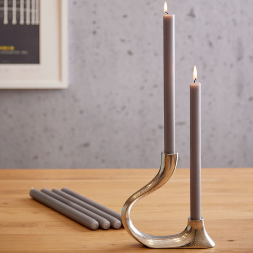 Dark Wood Dinner Candles - Set of 6