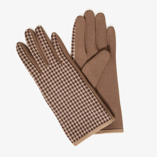 Idina Check Gloves