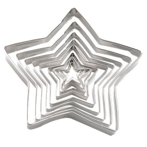 10 Piece Stacking Stars Biscuit Cutter Set