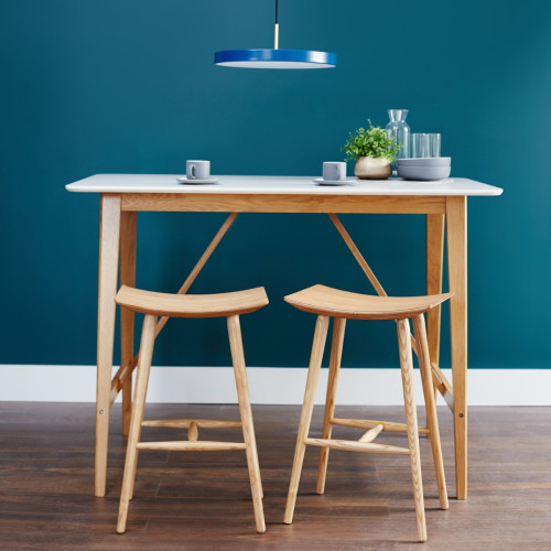 enzo solid ash bar stool
