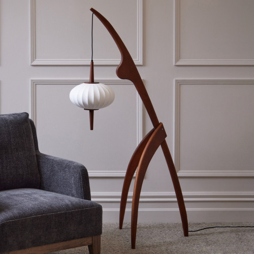Theodora Walnut Lamp
