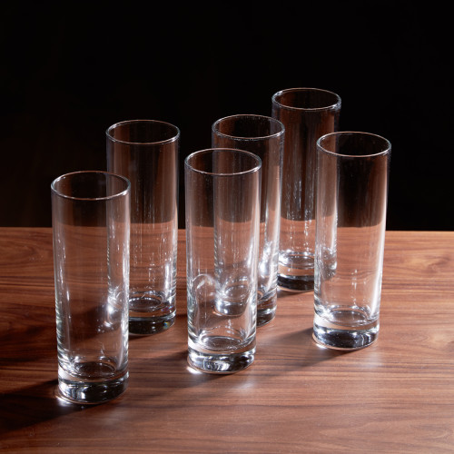 cortina 310ml capacity long 16cm drink glass in set of 6