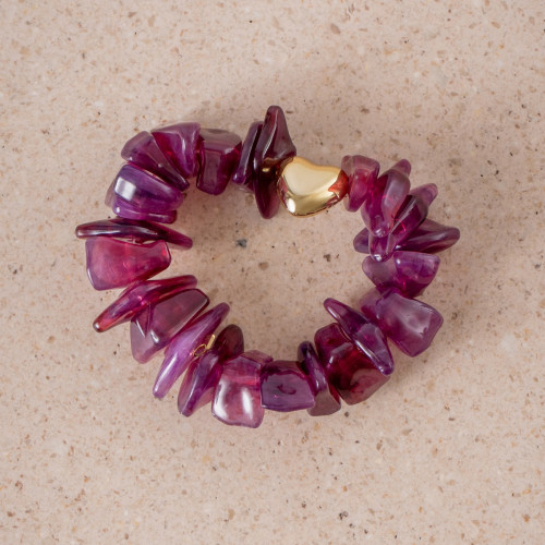 Purple Textured Bracelet