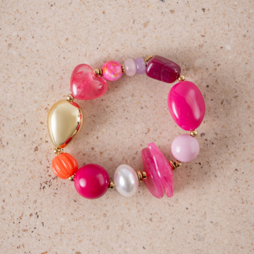 Pink & Orange Bold Bracelet