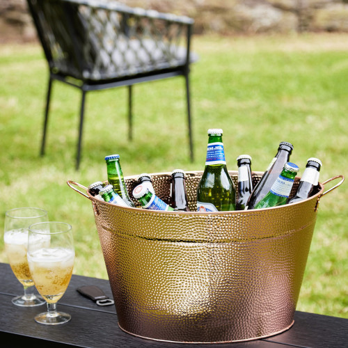 Copper Hammered Drinks Pail