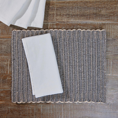 White Cotton Linen Napkin - Set of 4