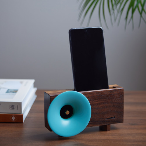 Wooden Amplifier - Sky Blue