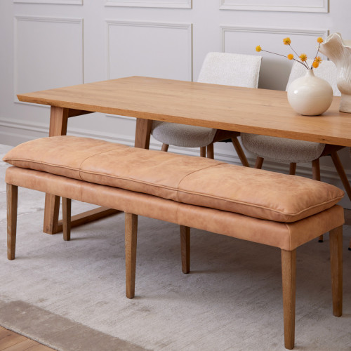 Cologne Leather Bench