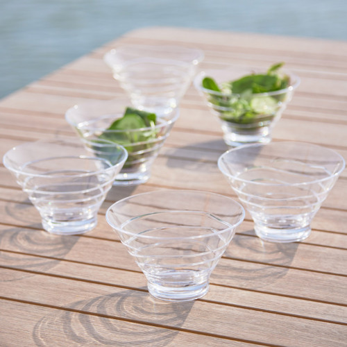 Linea Acrylic Small Bowl - Set Of 6