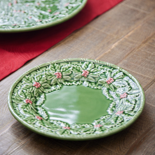 Holly Dessert Plate