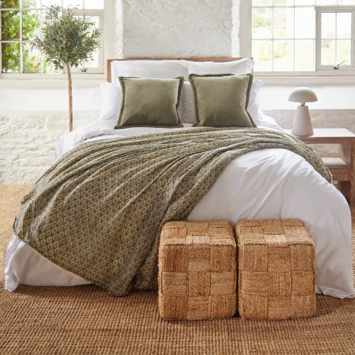 Leaf Print Bedspread