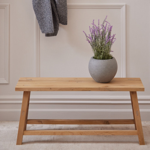 Liam Reclaimed Oak Bench - Natural