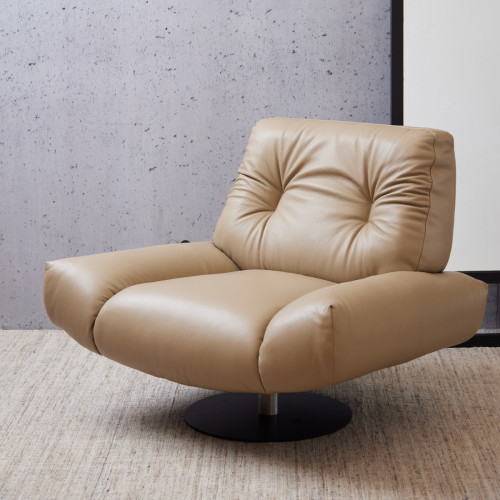 Rupert Leather Swivel Chair