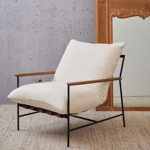 Vivo Slouch Chair With Leather Straps