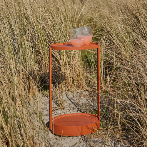 Amargo Side Table - Copper Brown
