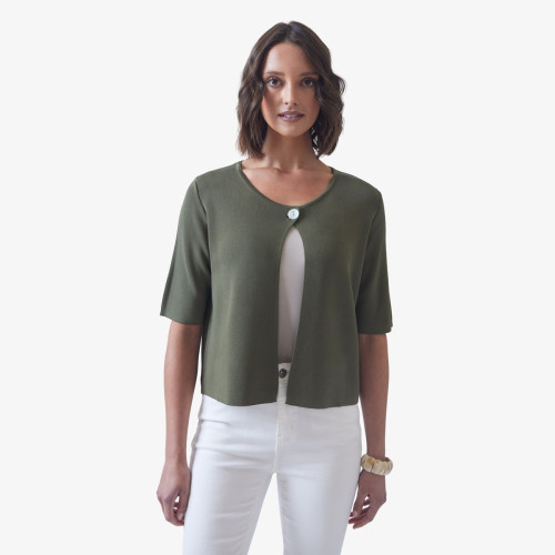 Boxy Button Cardigan