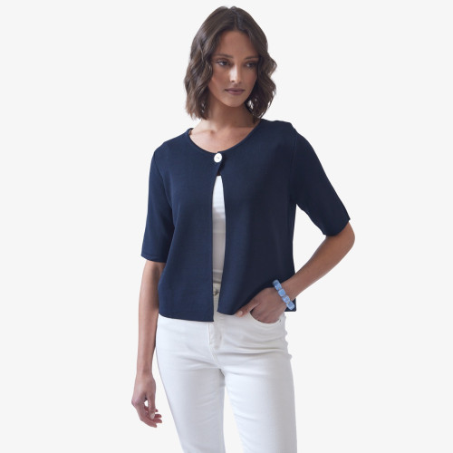 Boxy Button Cardigan