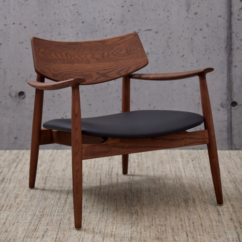 Yeats Ash Lounge Chair - Walnut