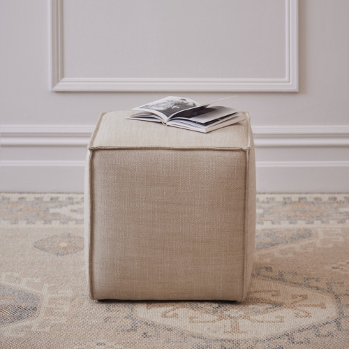 Camille Ruffle Stitch Ottoman