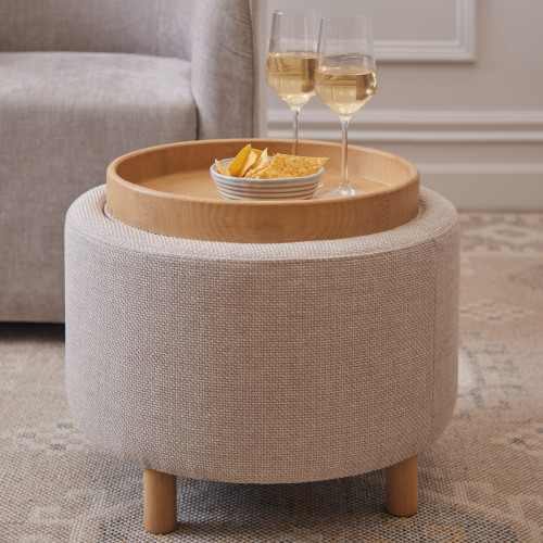 Leigh Round Storage Ottoman