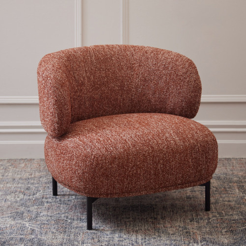Crescent Accent Chair - Rust