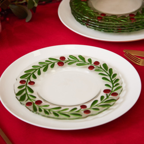 Wreath Plate Medium - Set Of 6